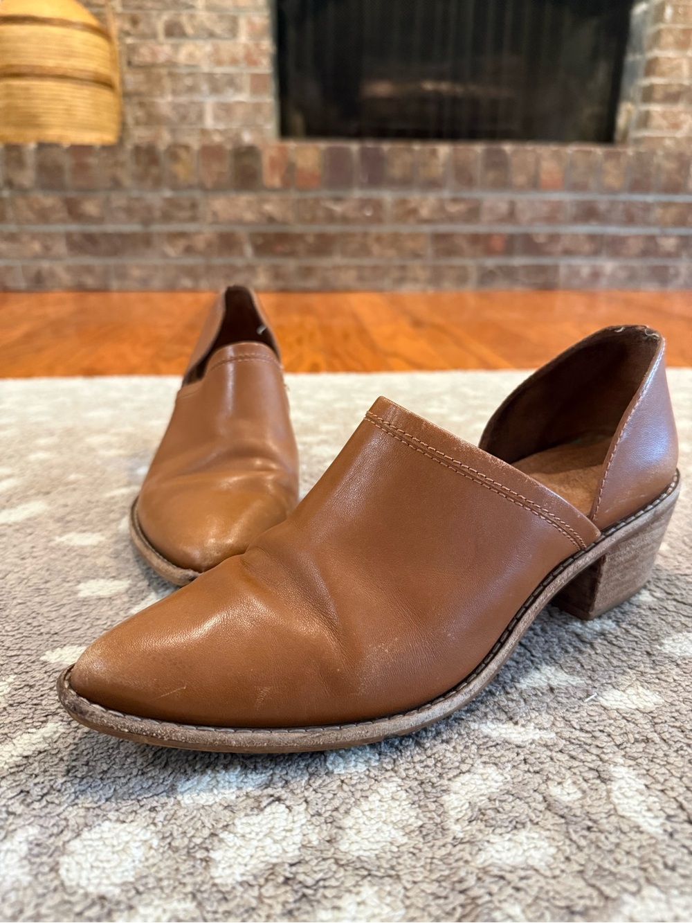 Madewell The Brady Lowcut Bootie Leather D’Orsay Brown - Size 8.5